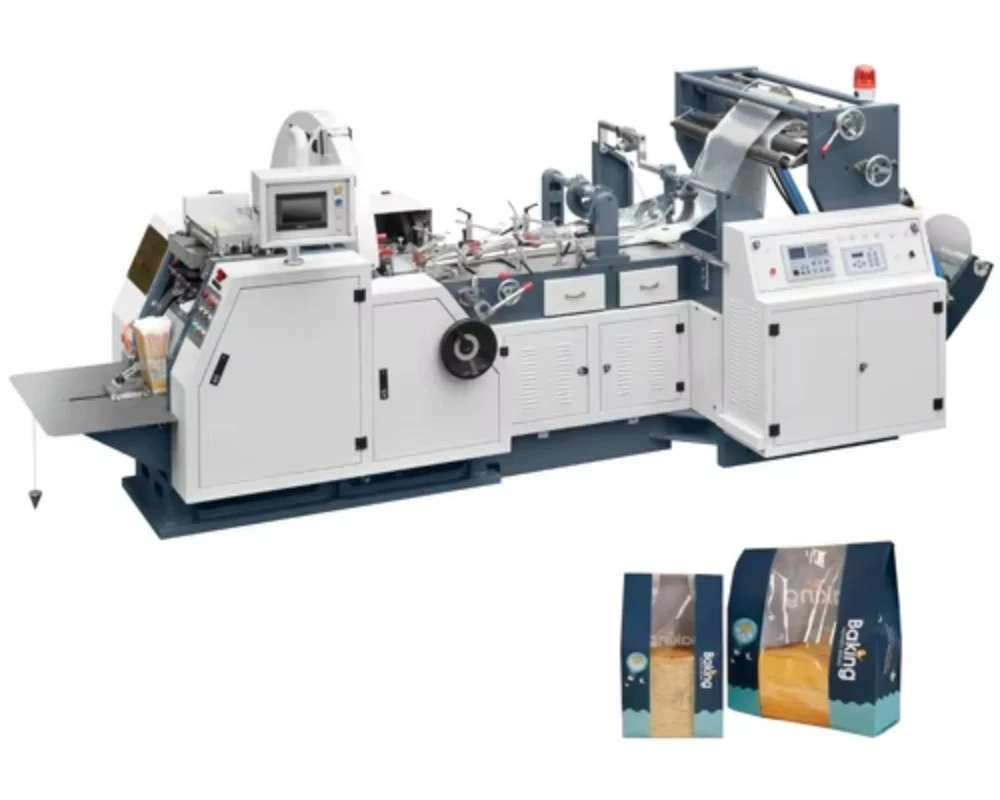 Sheet Feeding V Bottom Paper Bag Machine Fully Automatic Gluing Food Shopping Gift Kraft Bag 70pcs Min Servo OEM Customized