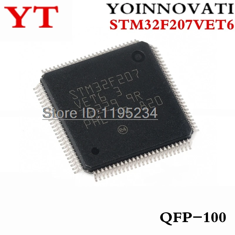 5pcs STM32F207VET6 STM32F207 VET6 QFP-100 IC