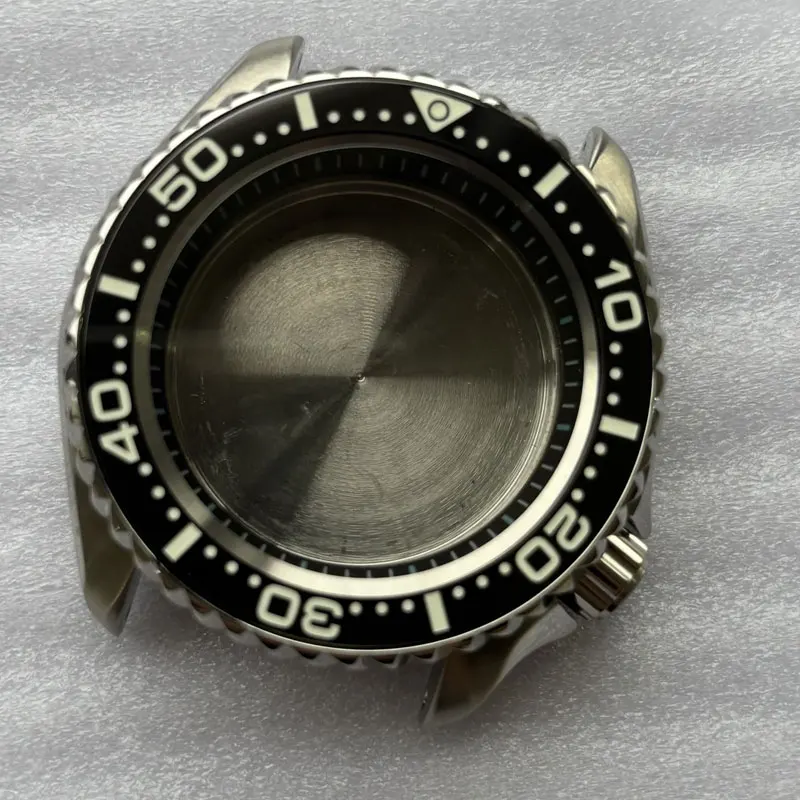 Solid 41mm Stainless Steel SKX007 Diver Watch Case BGW-9 Blue Luminous Ceramic Bezel Suitable For NH35/36 Movement 30Bar