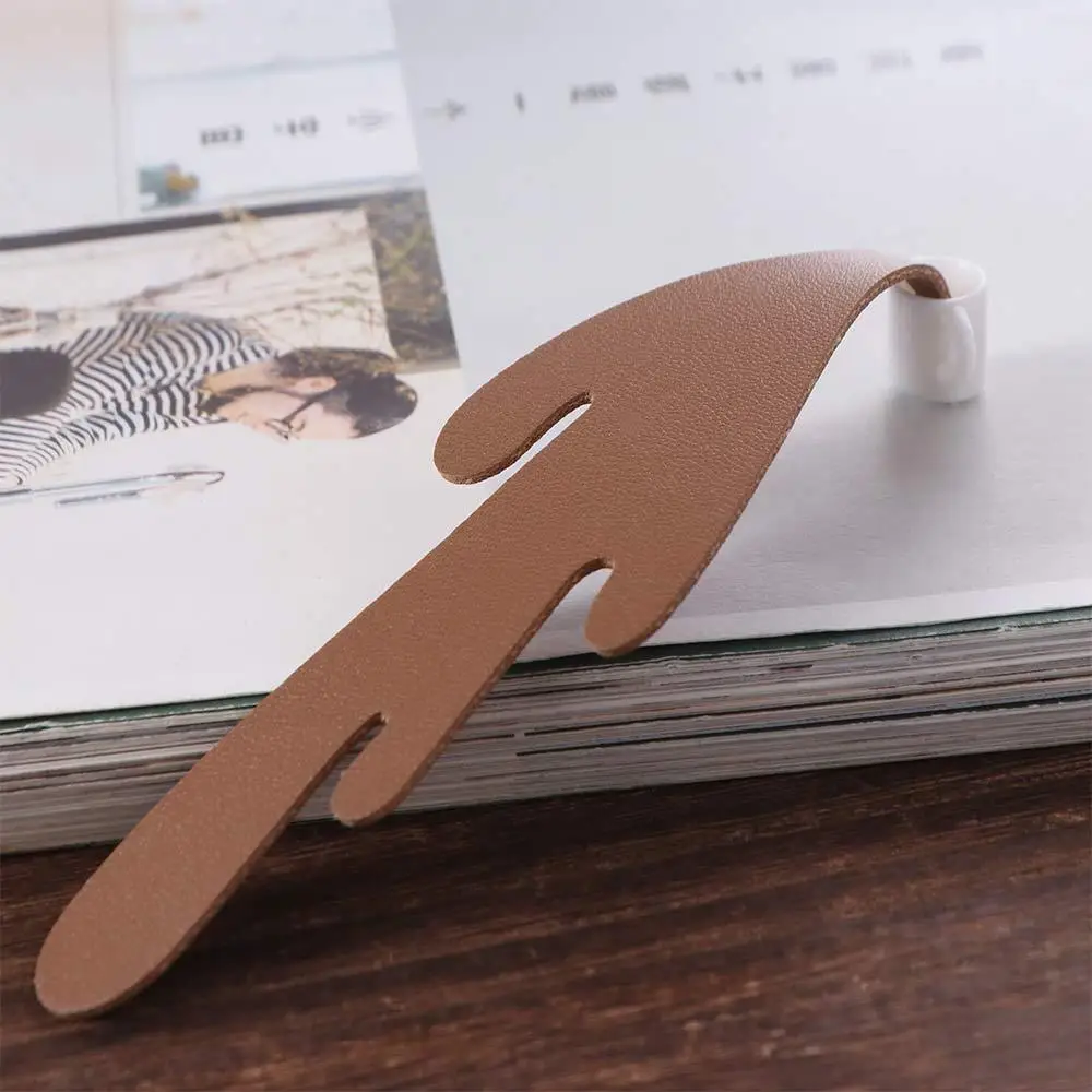 

PU Leather Spilled Coffee Bookmark Unique Design Coffee Themed Funny Bookmarks Stationery Reading Gift Coffee Bookmark