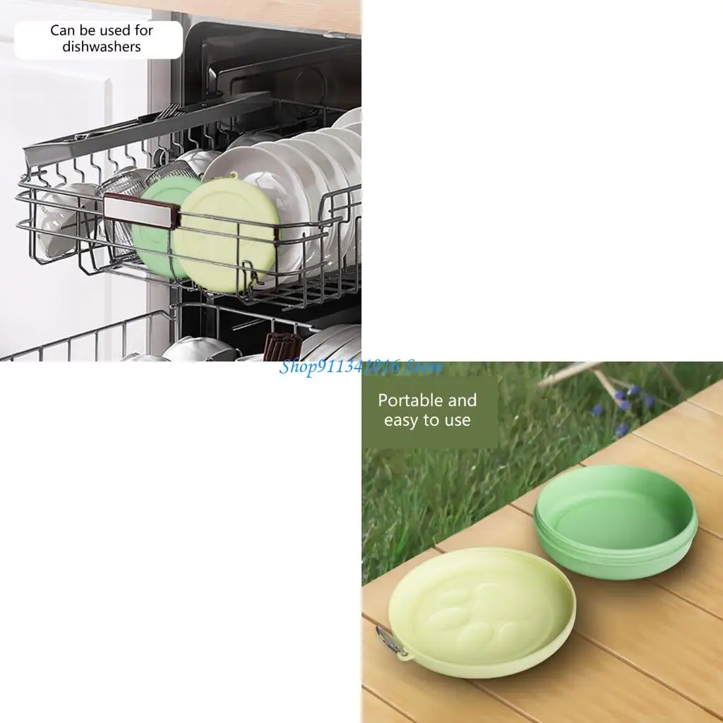 

Dog Bowl with Lid Portable Pet Travel Bowls Dog Water Feeding Bowls Dish for Dog Cats and Small Animals Traveling