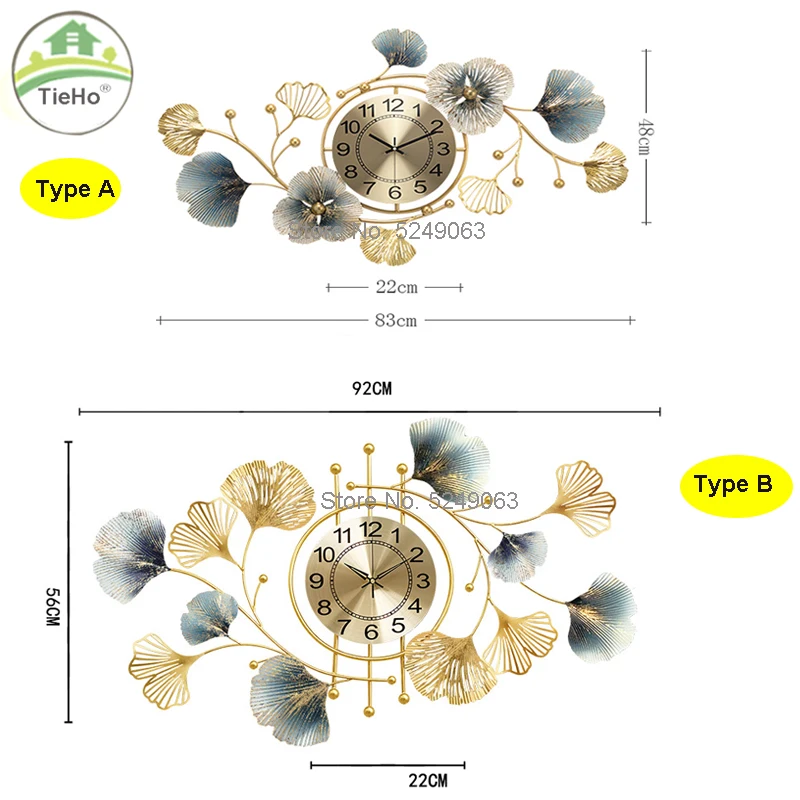 Kreatywny luksusowy zegar ścienny do salonu, wystrój jadalni, dekoracja ścienna w tle sofy, dekoracja ścienna do domu, zawieszka ze złotego żelaza