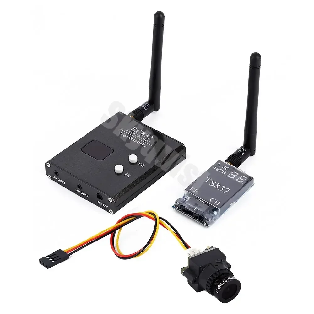 NEW 48CH 5.8G 600mw 5km Wireless AV Transmitter TS832 & Receiver RC832 & 1000TVL camera for FPV Quadcopter Aircraft