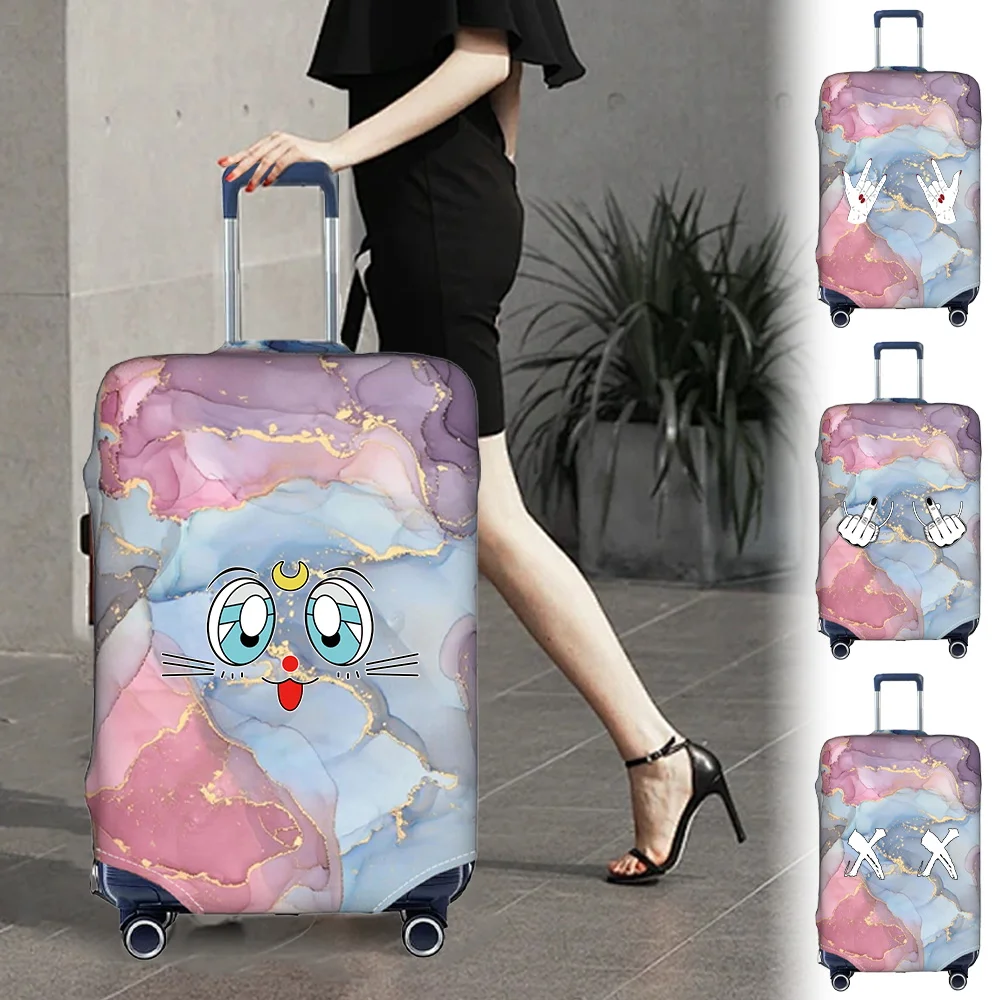 Luggage Covers 18-32inch Protector Travel Luggage Suitcase Protective Cover Stretch Dust Covers Print Chest Series