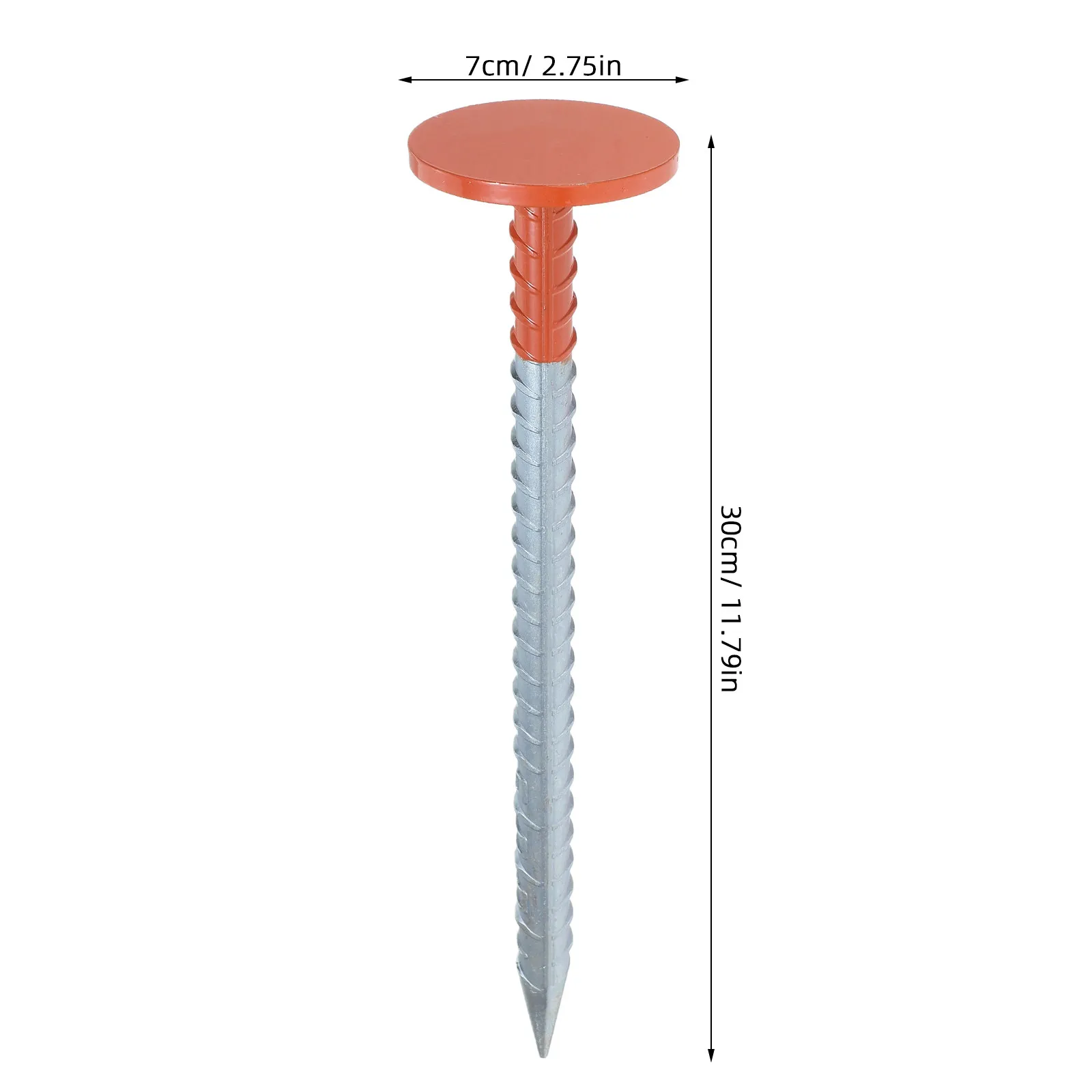 Heavy Duty Property Line Markers Stakes with Colorful Tops and Clear Scales Outdoor Yard Perimeter Boundary Landscaping Grading