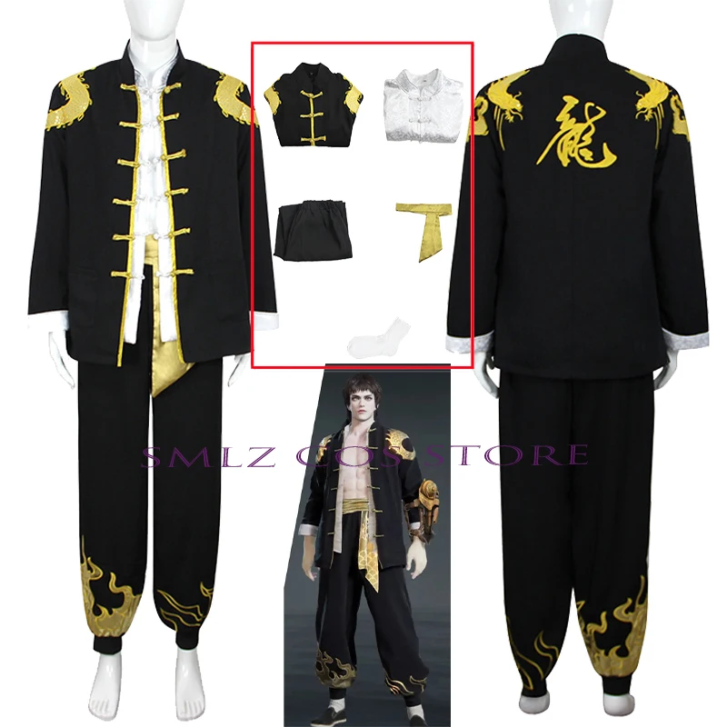 

Tarka Ji Cosplay Anime Naraka: Bladepoint Costume Ji Cang Hai Cosplay China Kong fu Uniform Halloween Party Outfit