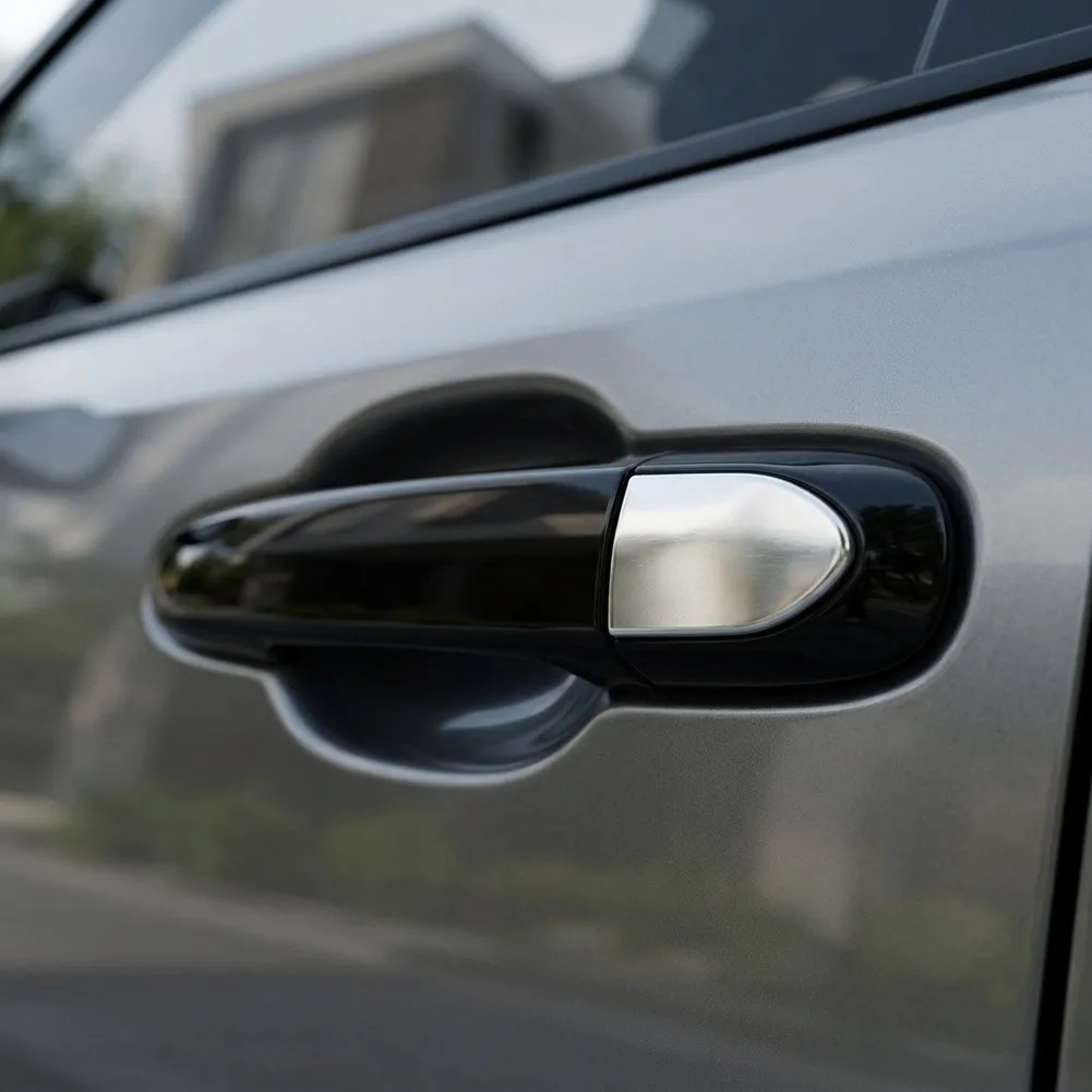 For Vehicle for Security Upgrade Door Handle Key Hole Cover Anti-theft Cover Left Door Handle Cap Plastic Material