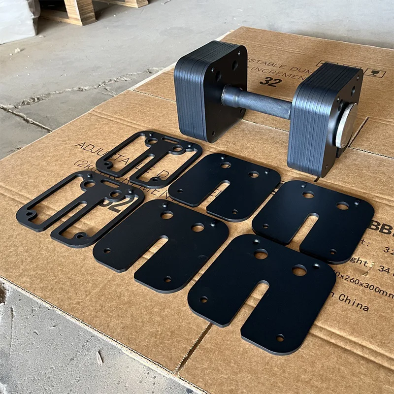 

24KG/36KG Ergonomically Square Weight Set Adjustable Dumbbell Lock Anti-Slip Steel Handle Home Gym fitness