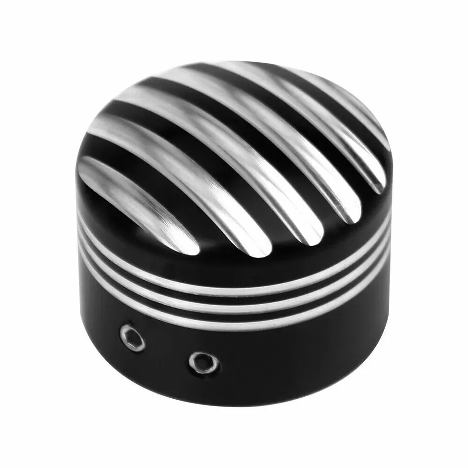 Motorcycle accessories Cut Front Axle Cap Nut Cover for Harley Softail Sportster Iron 883 XL 1200 Black