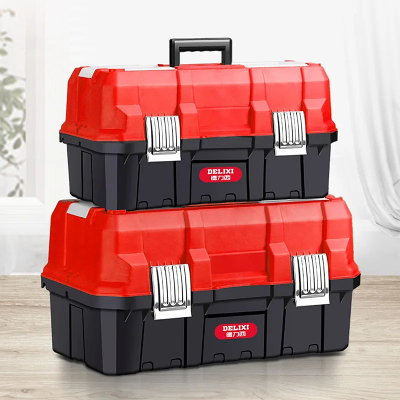 Storage Folding Toolbox Empty Professional Plastic Maintenance Multifunctional Tool Bag Hardware Electrician Household items