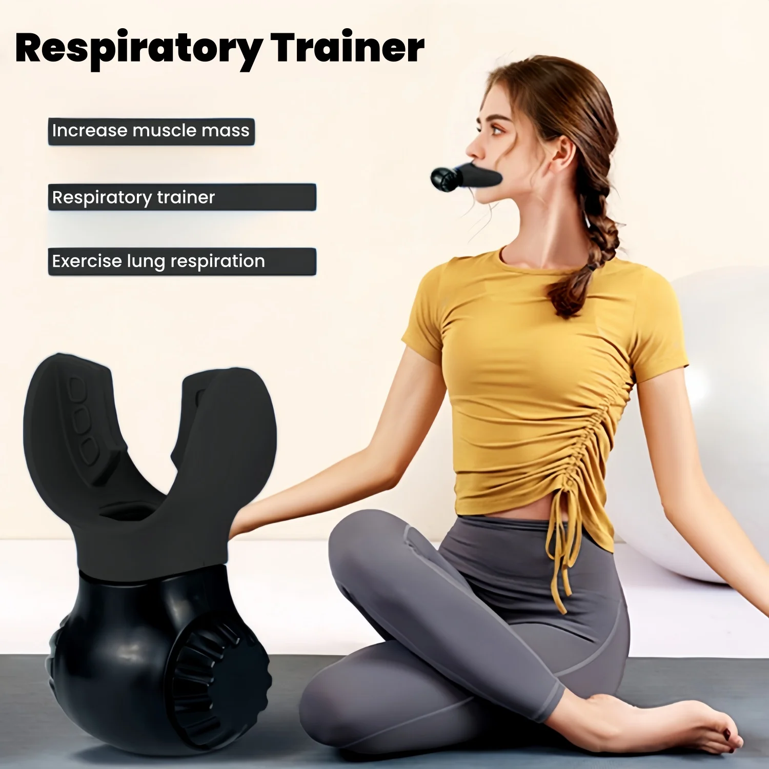 Fitness Accelerator | Breathing Trainer for Lungs Created&Studied by Experts | Breathing Exercise Device for Improving Strength