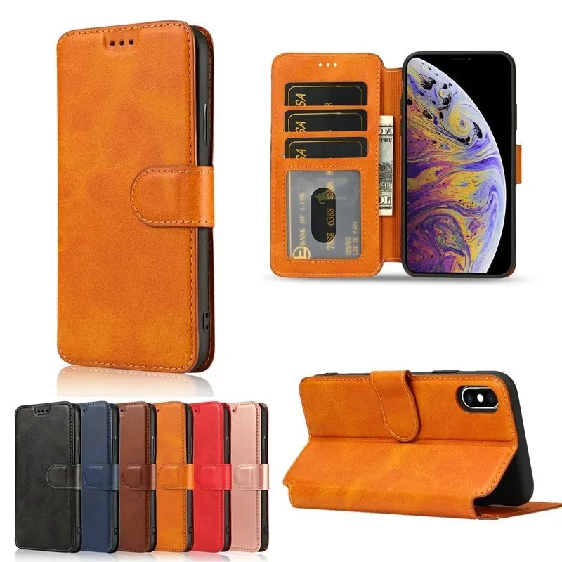 

Phone Case For iPhone 17 16 15 14 13 12 11 XS XR X Pro Max Plus New INS Slim Wallet-style Insert Card Plain Protective Cover