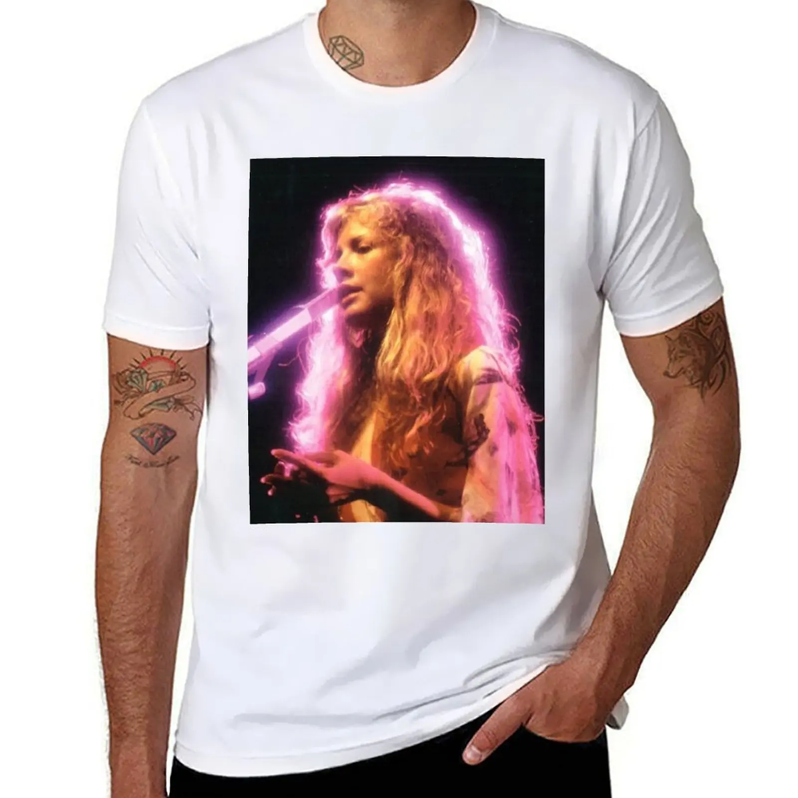 

Stevie Nicks Performing T-Shirt t shirt man casual graphic t shirts for man T-Shirt