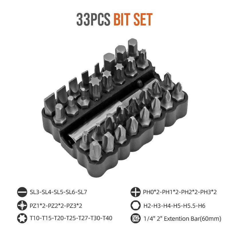 Imagem -02 - Torx Bit Conjunto Crv Chave de Fenda Bits Hex Haste Parafuso Elétrico Driver Estrela Bit Conjunto Especial Broca de Correspondência para Chave de Fenda 24 Peças