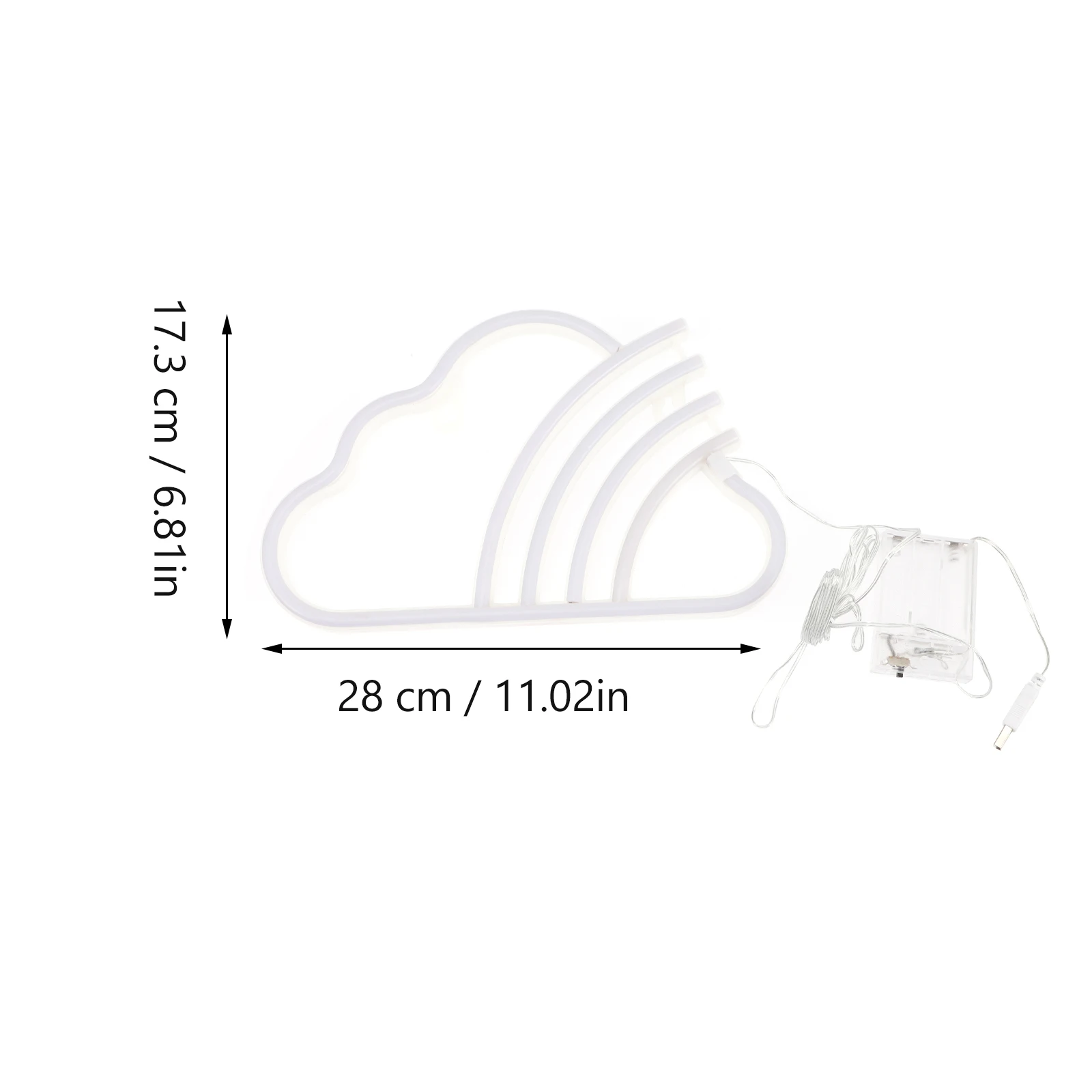 Stijlvol LED Neon Light Cloud Rainbow Design voor Room Bar Mall Decor Neon Sign voor Holiday Party Decoration LED Cloud
