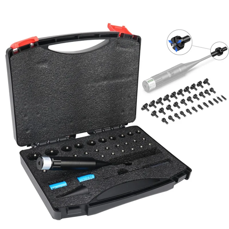 

Professional Laser Bore Sight Kit with 64 Adapters fit 0.17 to 12GA Caliber Hunting Boresighter
