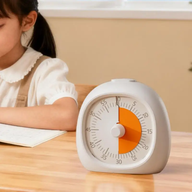 [S]1 PCS Useful Plastic Visual Timer Silent 60 Minute Study Timer Focus Aid Digital Clock Kids