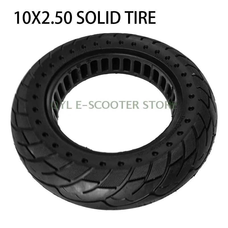 10inch 10x2.50 Solid Tyre 10x2.5 Tubeless Tire,Thickened Double Honeycomb Wheel  for Electric Scooter Skate Board