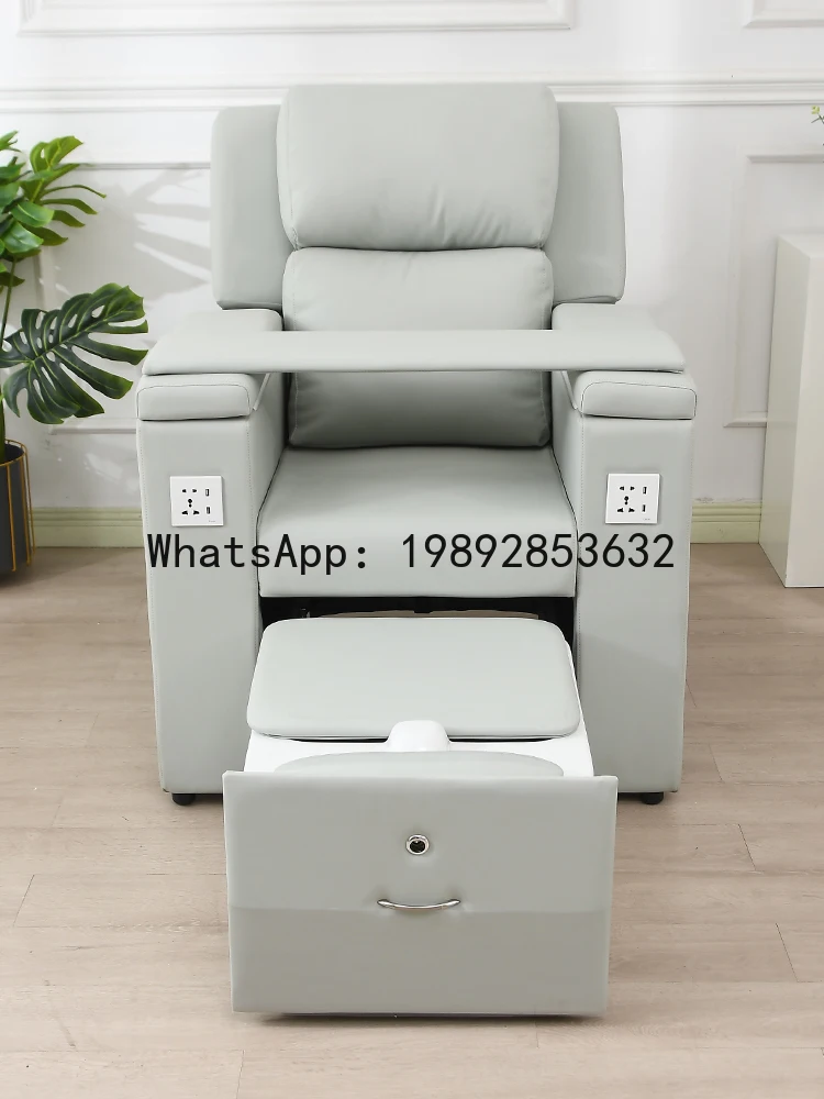 LYY Nail and Eyelash Sofa Electric Foot Bath Therapy Recliner for Foot Care, Nail Art, Eyebrow Tattoo, Foot Washing, and Massage