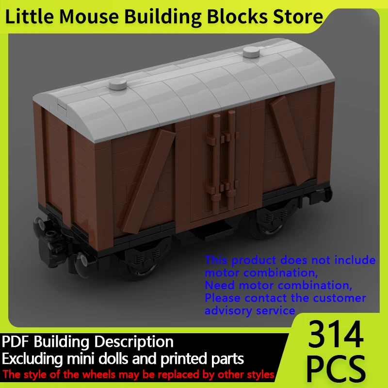 

City Car Model MOC Building Bricks 2Axle Crocodile Locomotive Train Modular Technology Gifts Holiday Assemble Children Toys Suit