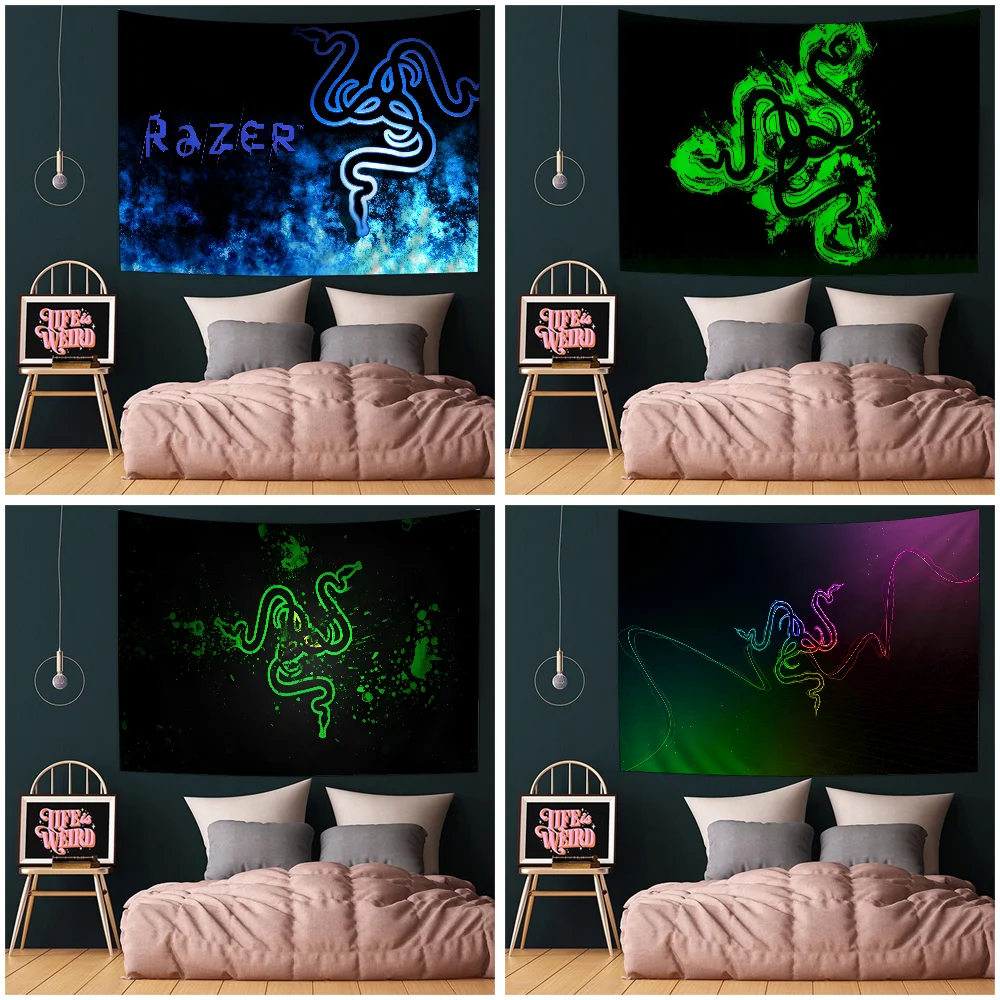 نسيج ملون مع شعار مازر للعب اللاعبين ، تعليق على الحائط ، نسيج بوهيمي ، جدار ماندالا ، ترويج كبير #1