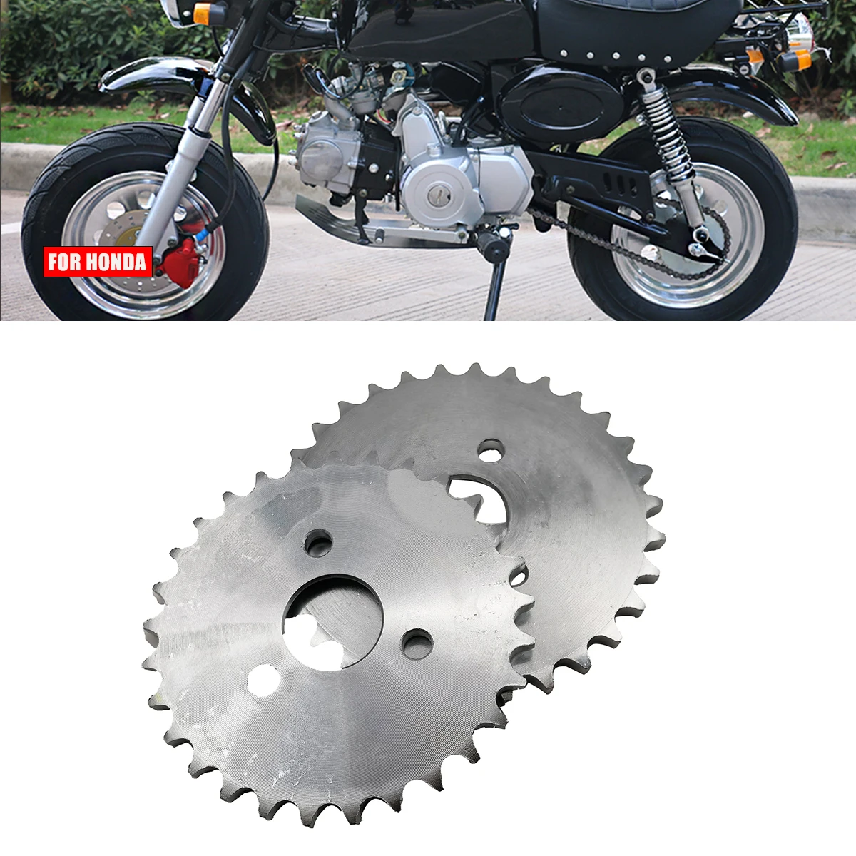 Запчасти для мотоциклов Z50, задняя звездочка 24T/29T/31T/35T/37T, зуб для цепи 420 для питбайка RM Monkey Bike Z50 50CC