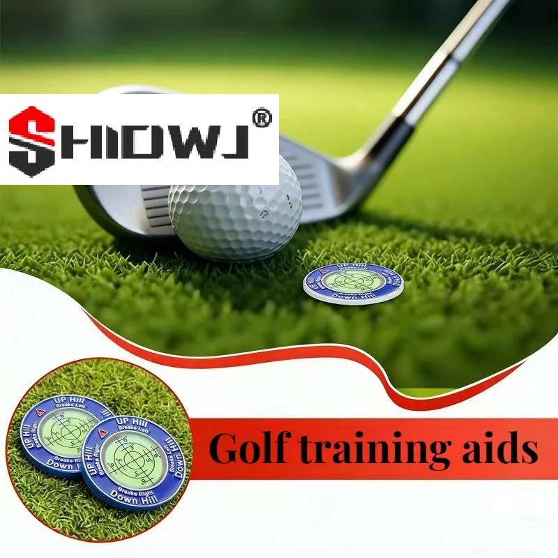 Golf Green Reader Ball Marker Level Slope Putting Alignment Aid Portable Golf Course Practice Tool Golf Training Accessories