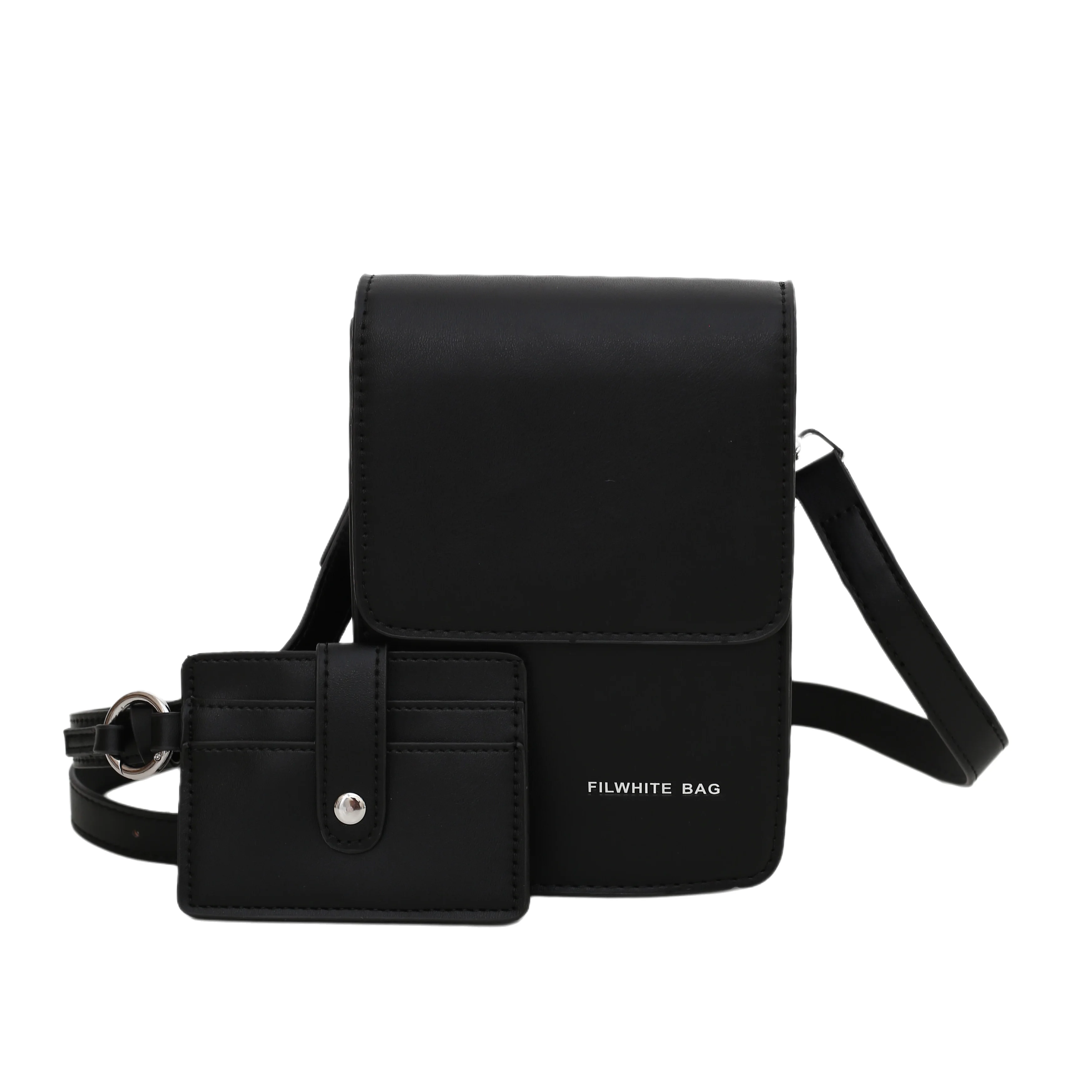 

Design Niche Fashion Brand 2in1 Phone Bag Couple Ins Shoulder Bag Men's Bag Simple Messenger Bag Korean Designer Flap Bag