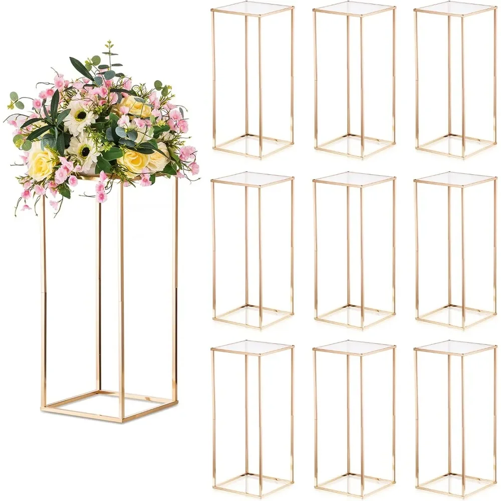 

Flower Vase Centerpiece Table Decorations for Weddings - Wedding Decoration for Ceremony Modern Rectangular Flowers Room Vases