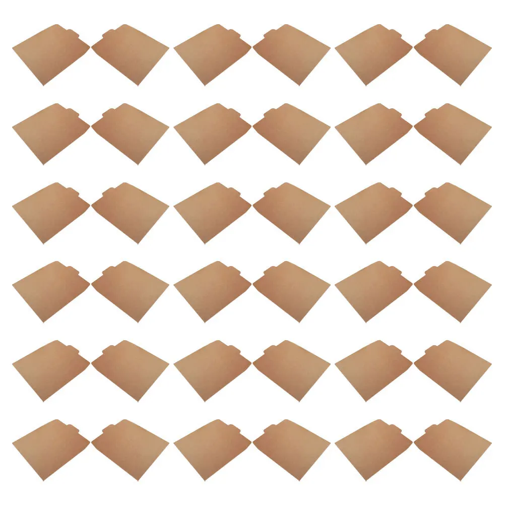 

100Pcs Cd Envelopes Self Seal Kraft Paper Greeting Card Packaging Bags for Wedding Invitations Business Cards Money and