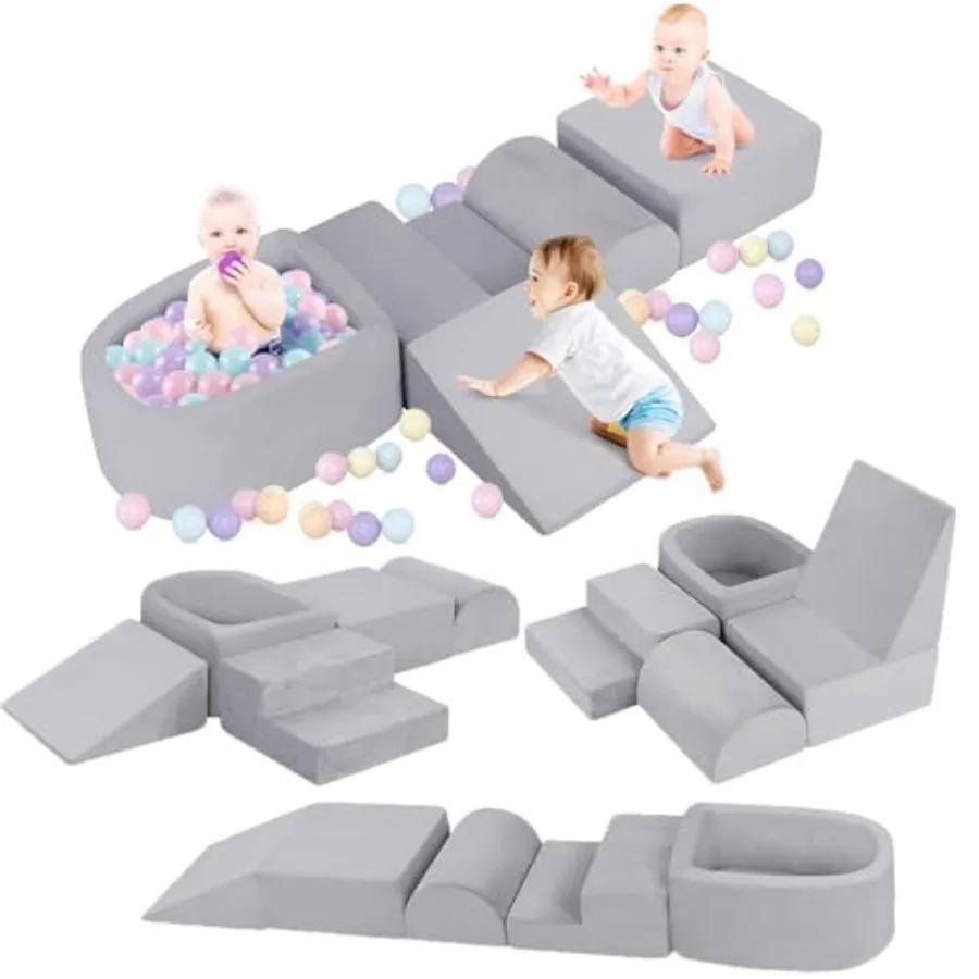 

Поролоновые блоки для лазания для малышей 1-3 лет, игрушки для лазания в помещении для детей от 1 года, детские блоки для лазания с B