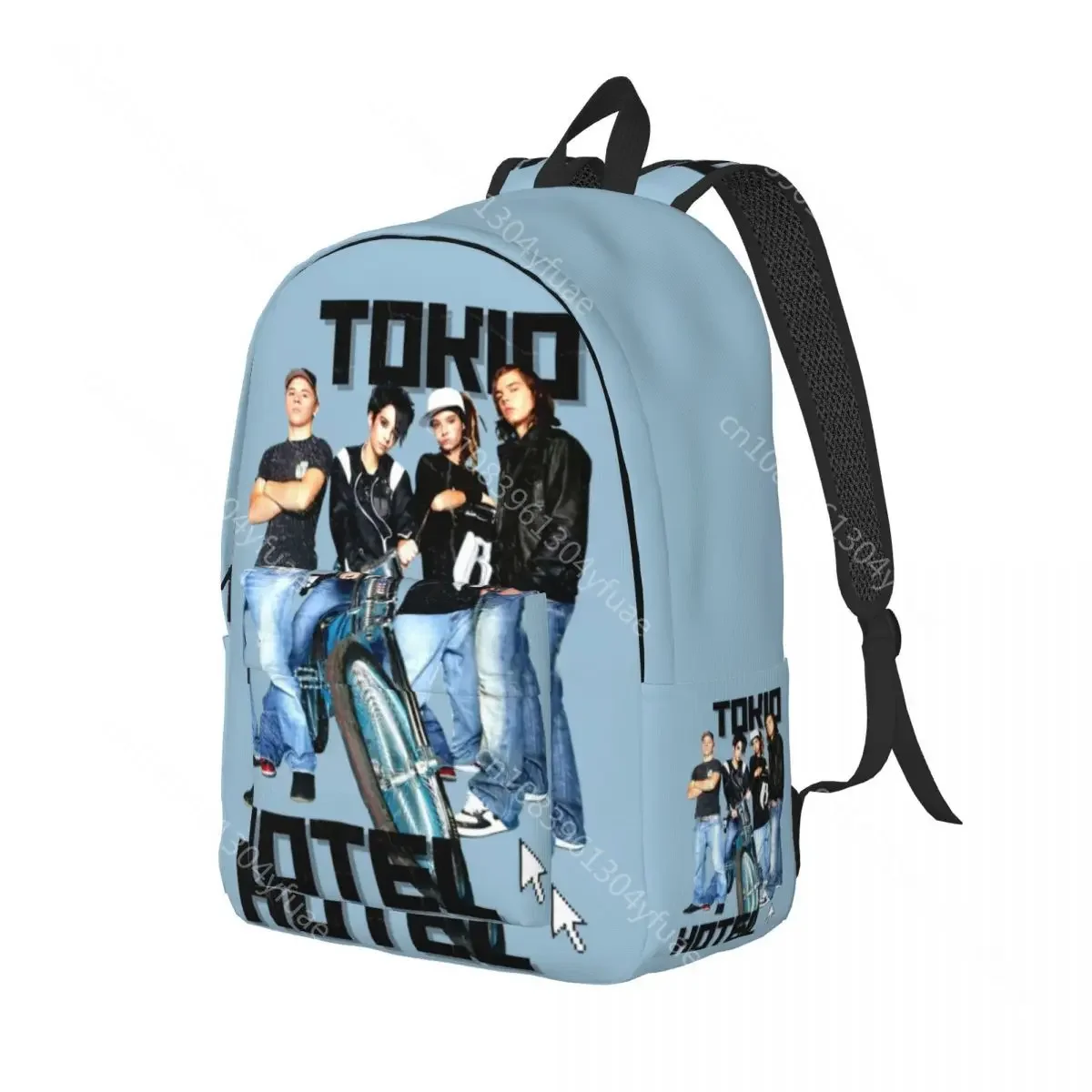 Tokio Hotel Backpack Fashion BillKaulitz Rock Outdoor Backpacks Boy High Quality Soft High School Bags Fun Rucksack