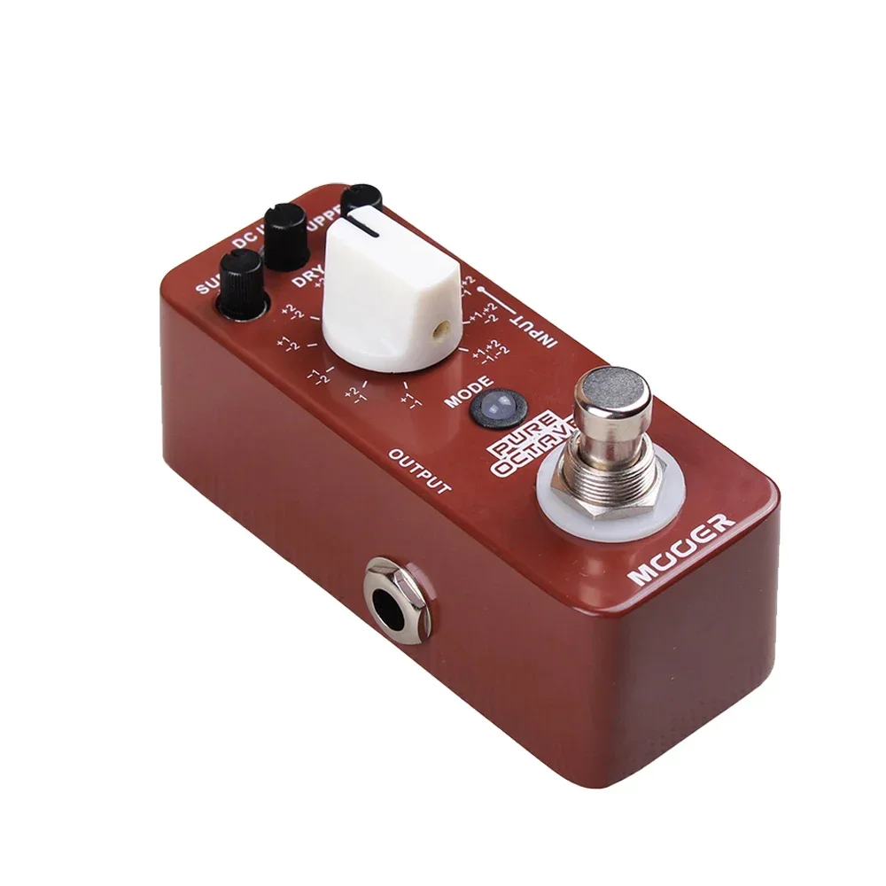 MOOER Pure Octave Guitar Effect Pedal Pure Octave Effect 11 Octave Modes True Bypass Full Metal Shell Pedal Guitar Accessories