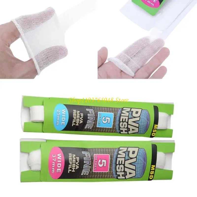 R53E PVA Fish Net Tools 5M شبكة مياه قابلة للذوبان شبكة بيضاء إعادة ملء التخزين #5