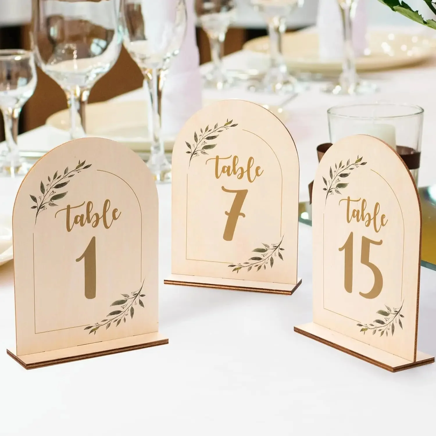 

Arched Shape Table Numbers, Wooden Wedding Table Numbers, Seat Number Plate, Restaurant Event Decor, Garden Wedding Party Decors