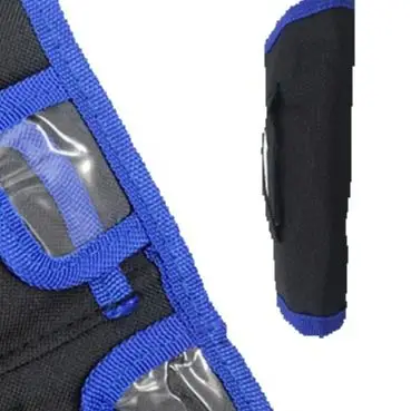 Oxford Fabric Storage Bag Drill Bit Organizer Bag Holds 24/30/55Bit Portable Small Tool Pouch With Zipper For Carpenter Mechanic