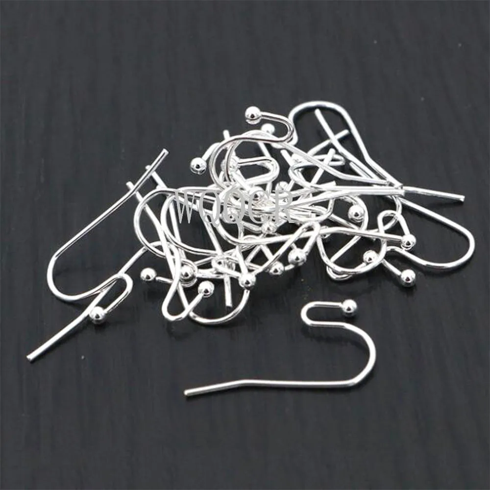 Wholesale Earrings Found Jewelry Design 100 PCS  925 Sterling Silver Jewelry Ear Line Ball Hook DIY Handmade Jewelry Accessories