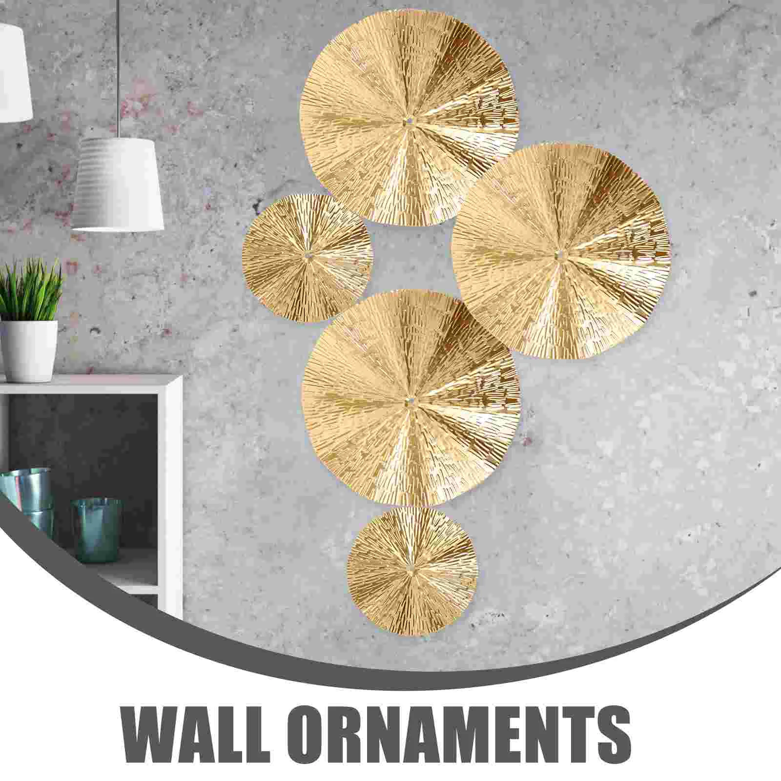 6 Pcs Wave Sunglasses Wall Decor Bedroom for Women Hallway Mirrors Decorative Hanging Accent Metal Bathroom Office Decoration