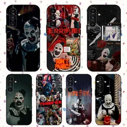 T-TerrifierS Art the Clown Phone Case For Samsung S24,S21,S22,S23,S30,Ultra,S20,Plus,Fe,Lite,Note,10,9,5G Black Soft Cover