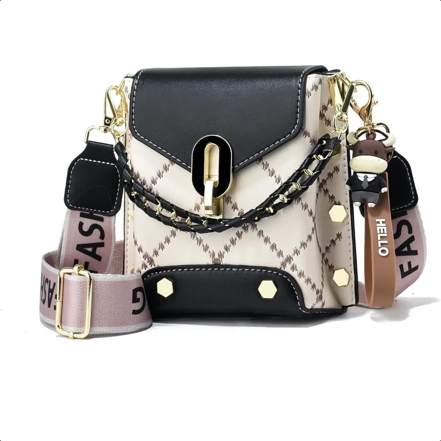 

Small Crossbody Bags for Women Fashion Cell Phone Purse Shoulder Handbags with Wide Strap