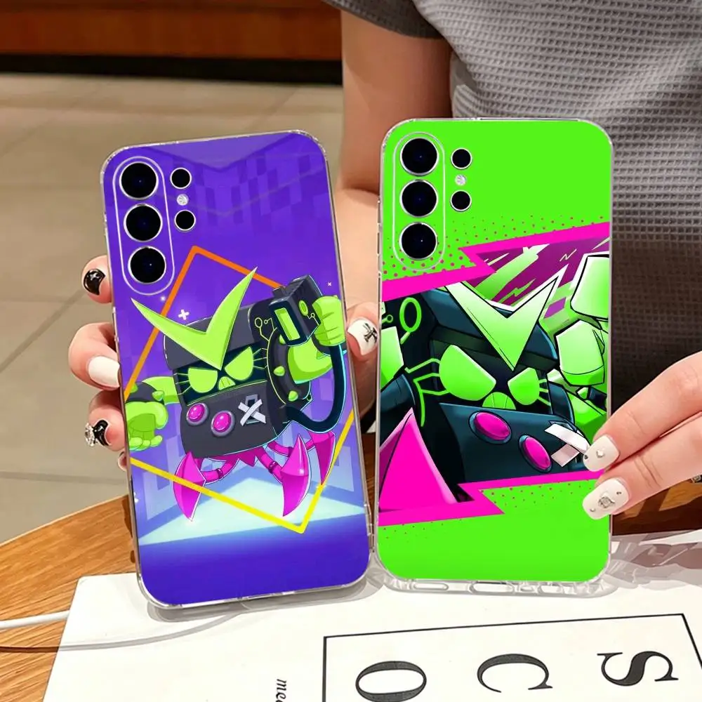 Brawl Stars Phone Case For Samsung S25,S24,S21,S22,S23,S30,Ultra,S20,Plus,Fe,Note,10,9,5G Transparent Cover