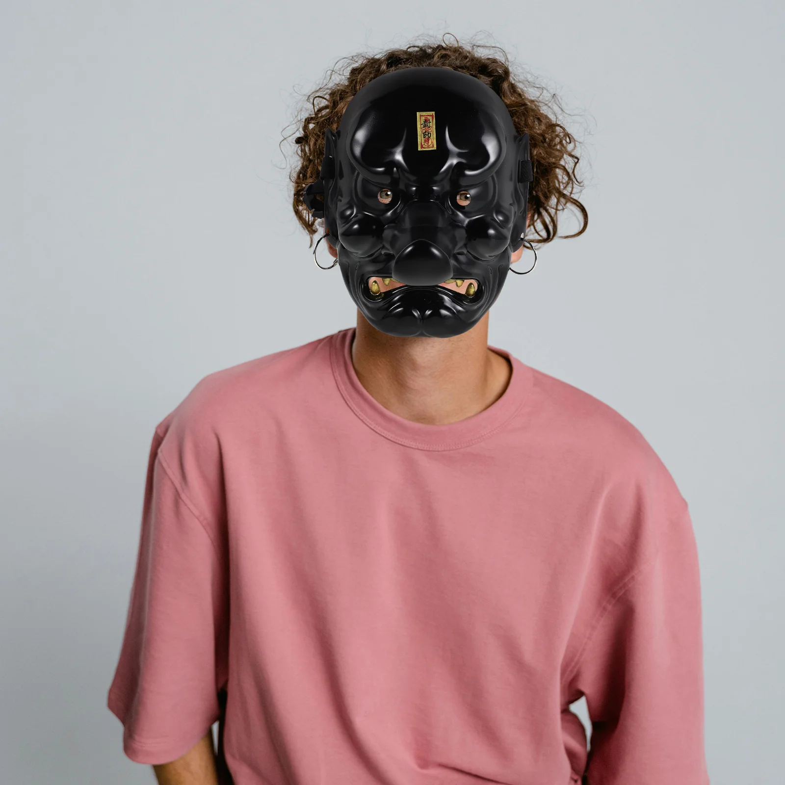 

1pcs Japanese Tengu Mask Large Traditional Demon Face For Men Carnival Cosplay Festival Wall Decor Masquerade Party Halloween