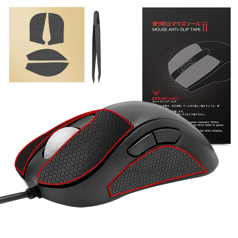 1 Pack Hotline Games 2.0 Plus Mouse Grip Tape for Redragon M602 Wireless Gaming Mouse Anti-Slip Tape,Pre Cut,Easy to Apply