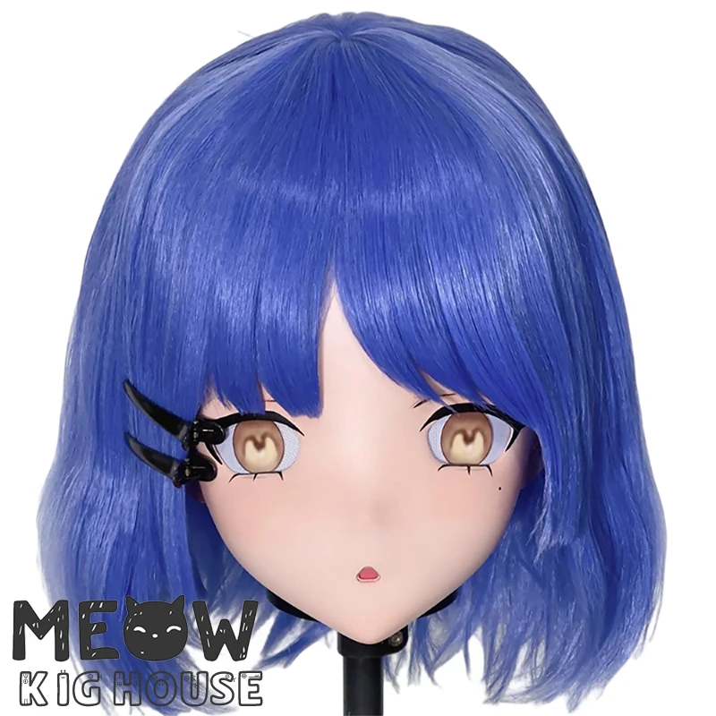 

(MEO519) Настроить ручной работы на всю голову, запираемый кроссдресс для мужчин и женщин, японский мультфильм, аниме, игровой персонаж, маска кигуруми