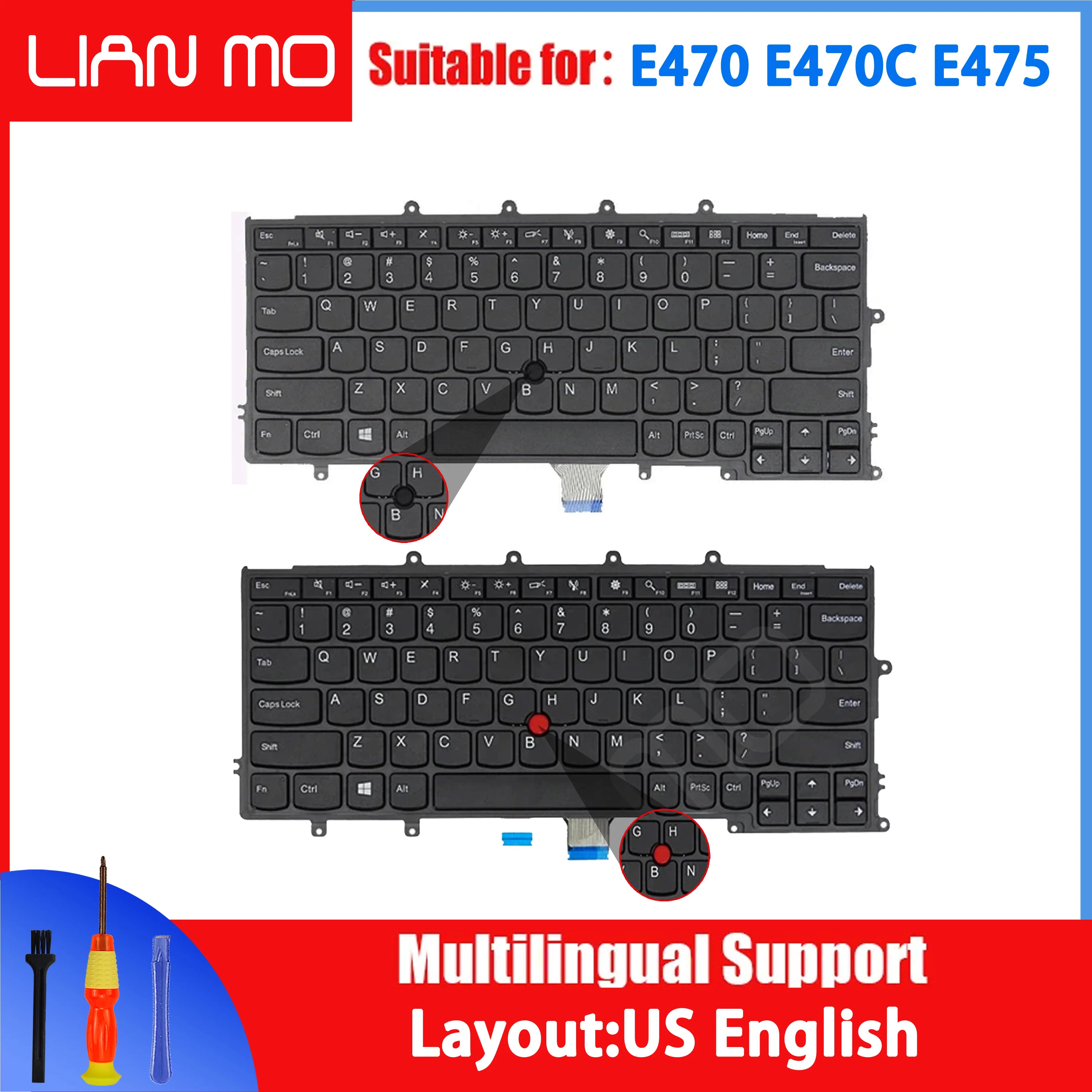 

For Lenovo ThinkPad X230S X240 X240S X250 X250S X260 X270 notebook keyboard US layout 04Y0900 04Y0938 04X017 04X0213 04X0177