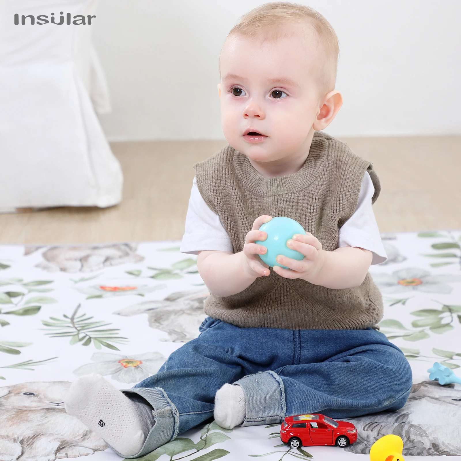 Foldable Baby Play Mat Non Slip Waterproof Durable Educational Children's Carpet in the Nursery Climbing Pad Kid Activitys Games