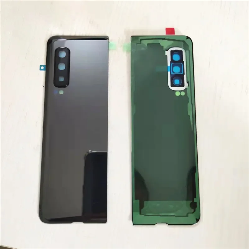 For Samsung Galaxy Z Fold 1 F900 Back Battery Cover Rear Door Housing Case Replacement Repair Parts With Camera Lens