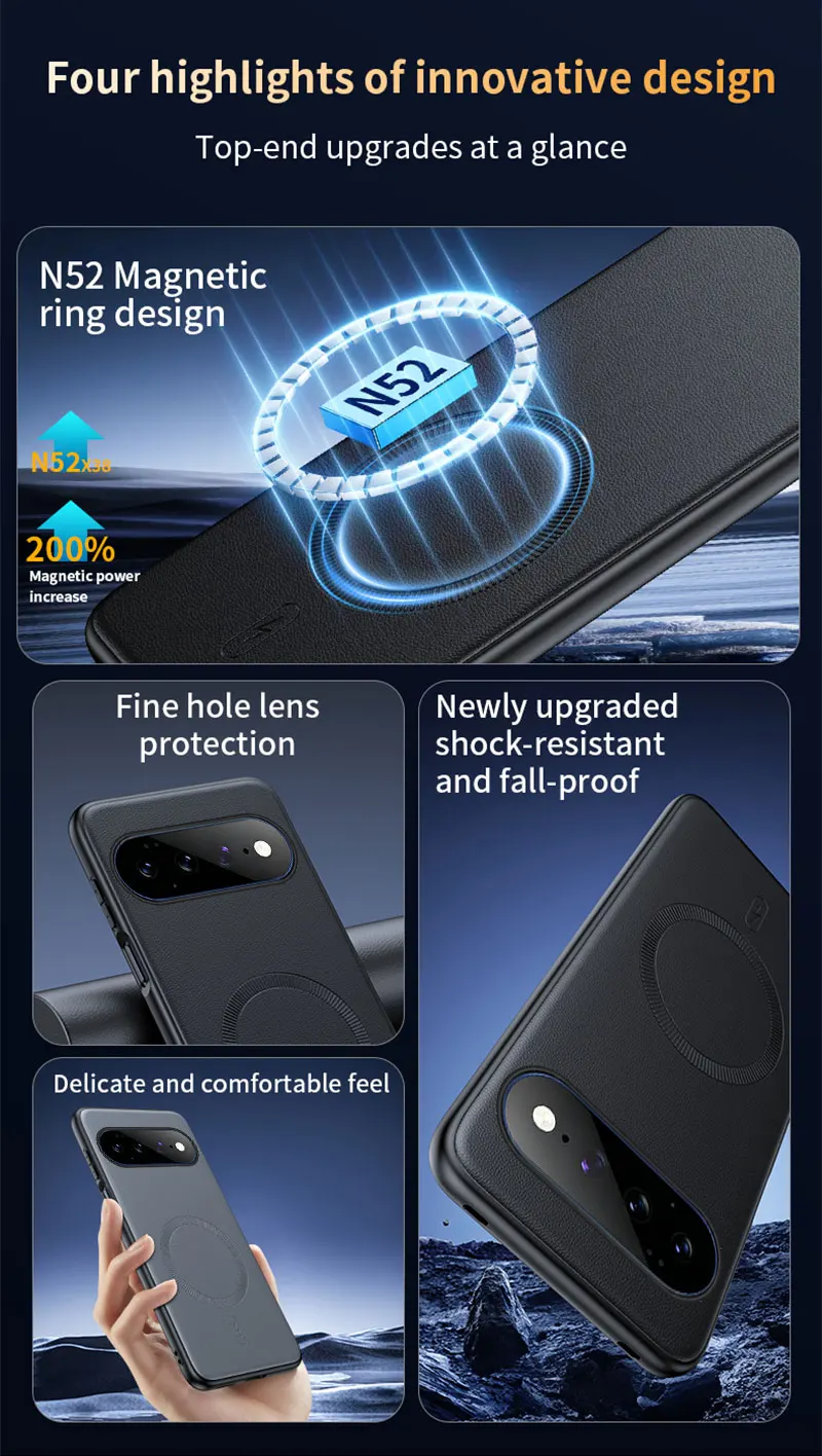 Für Pixel 11 Pro XL Hülle Magnetische Schutzhülle für Pixel 11 11 Pro Anti-Fingerabdruck – Detail 6