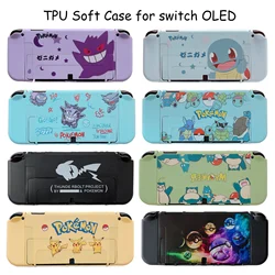 Pokemon Gengar Snorlax Blastoise TPU Soft Protective Case for Nintendo Switch Game Console Controller NS OLED Gaming Accessories