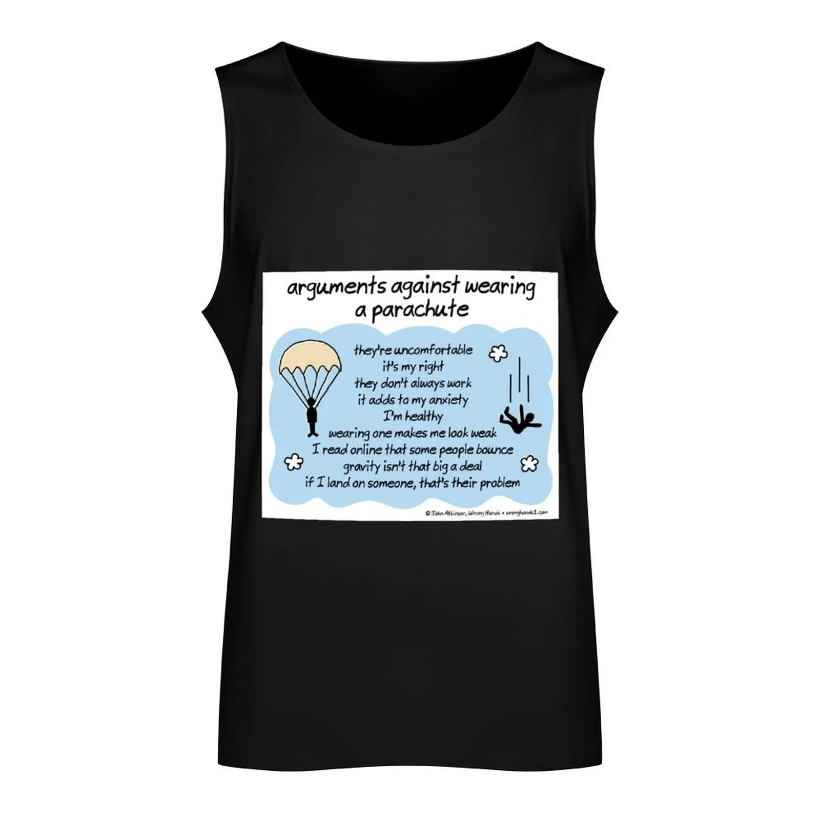 arguments against wearing a parachute Tank Top Men's t-shirts anime top